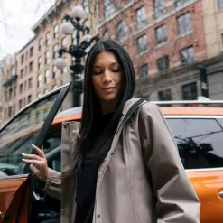 Women's Waterproof Rain Jackets | Earthy Taupe